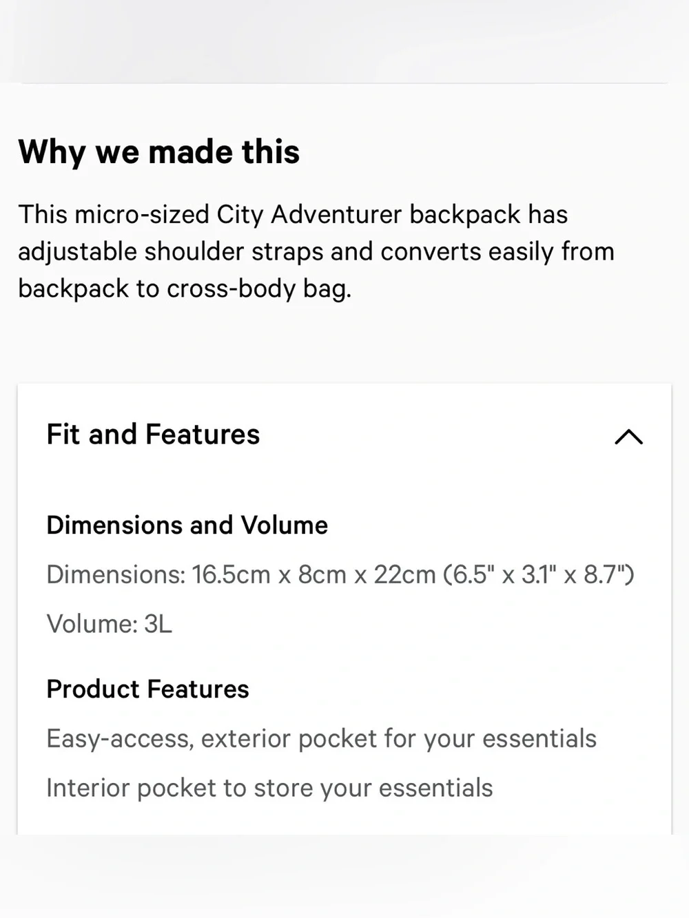 Lululemon City Adventurer Backpack Micro 3L in Black with Gold hardware.